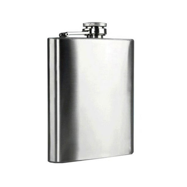 Hip Flask Stainless Steel Drink Whiskey Vodka Case Holder Pocket Gift 4 to 10 Oz 